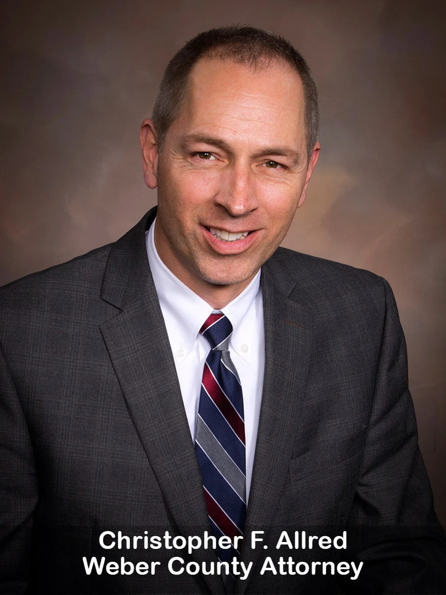 Official portrait of Christopher F. Allred from webercountyutah.gov