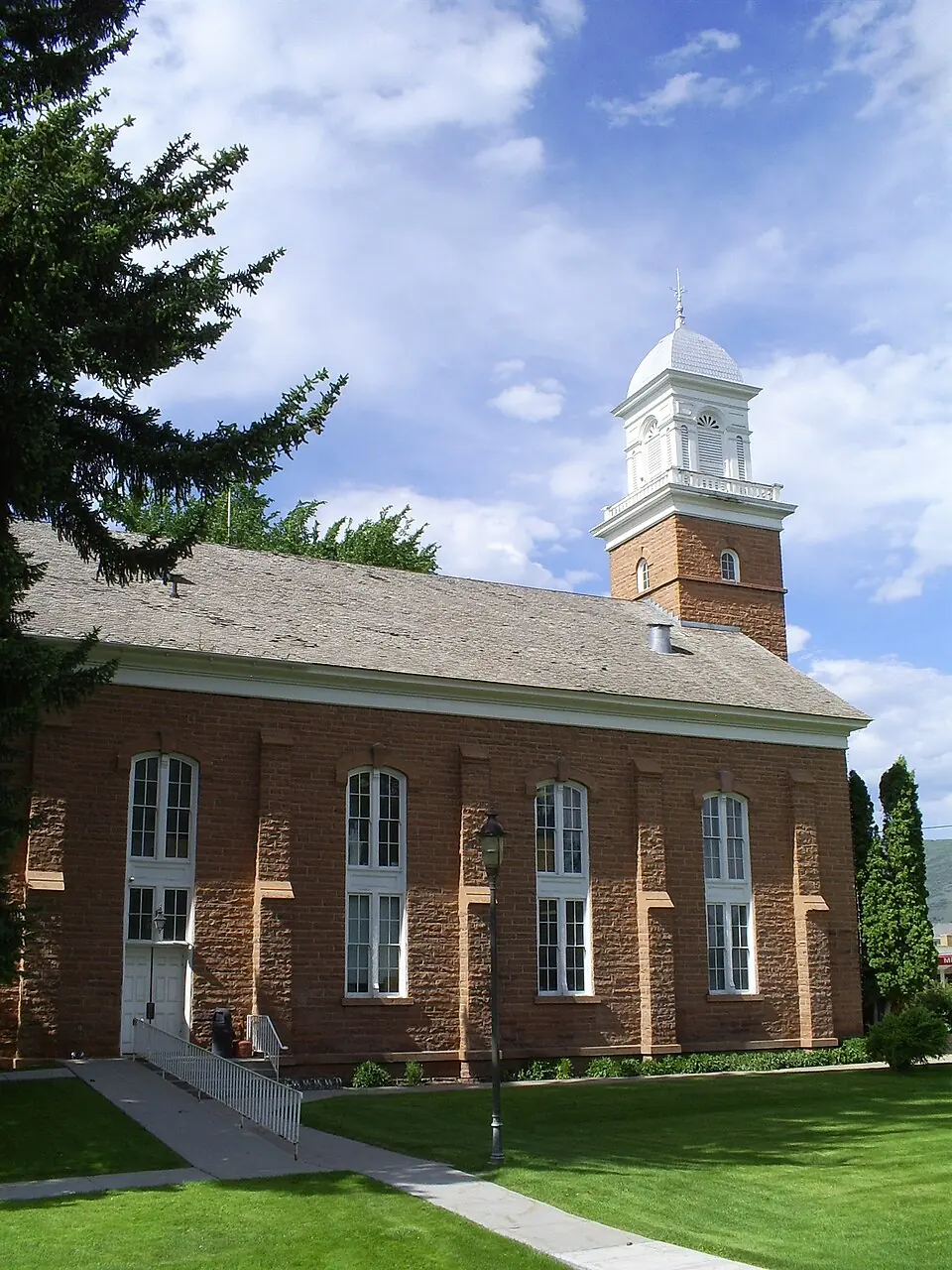 South side of the Wasatch Stake Tabernacle, used as Heber City Hall, at 75 North Main Street; file photo from June 24, 2010.