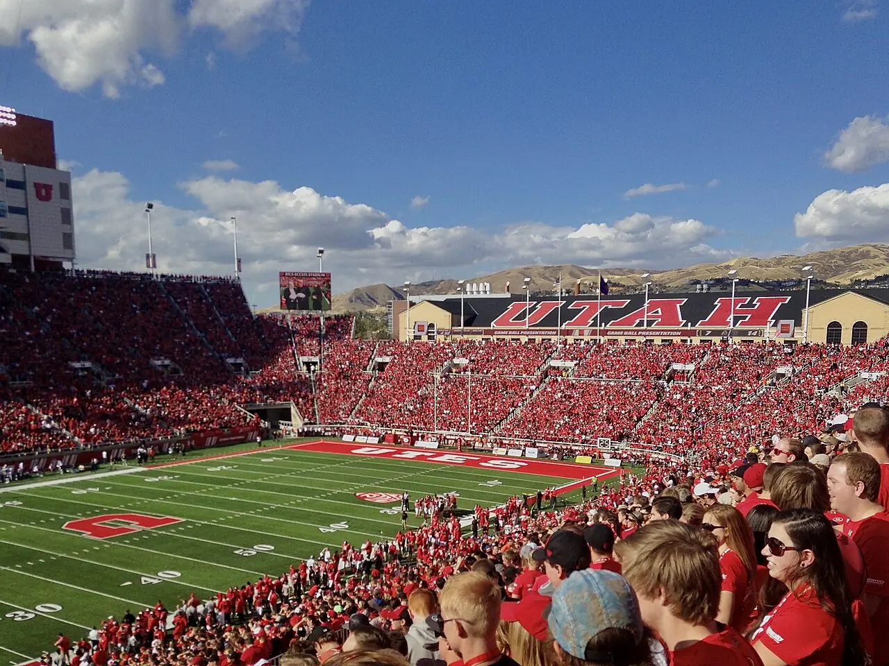 Rice-Eccles Stadium during Utah's game against Washington on October 29, 2016; file photo.