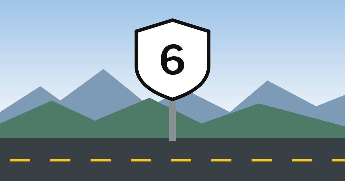 US route sign: US-6