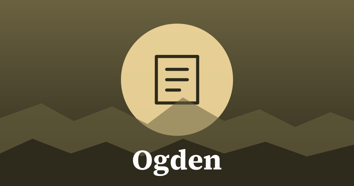 Graphic: local government, Ogden