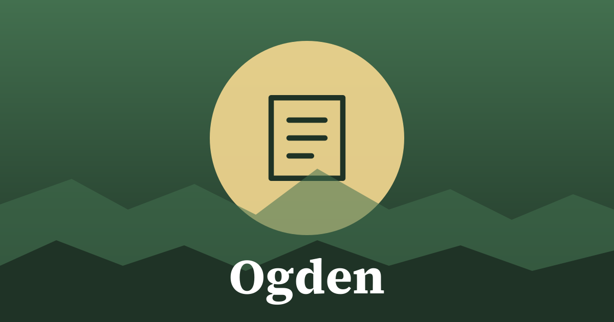Graphic: local government, Ogden