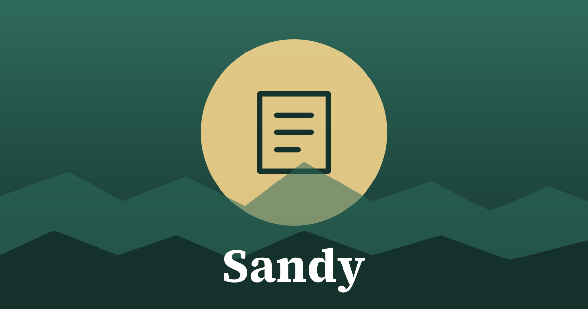 Graphic: local government, Sandy