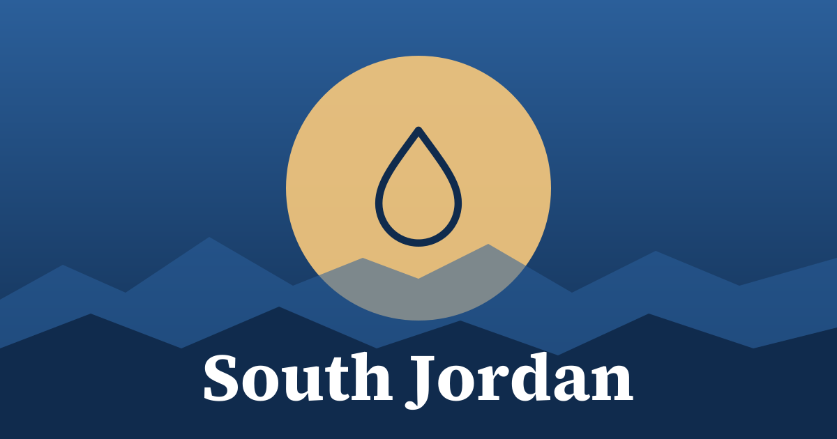 Graphic: water, South Jordan