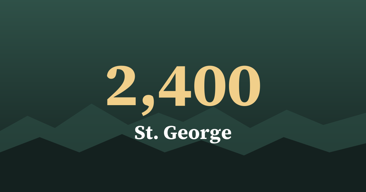 Graphic: by the numbers, St. George