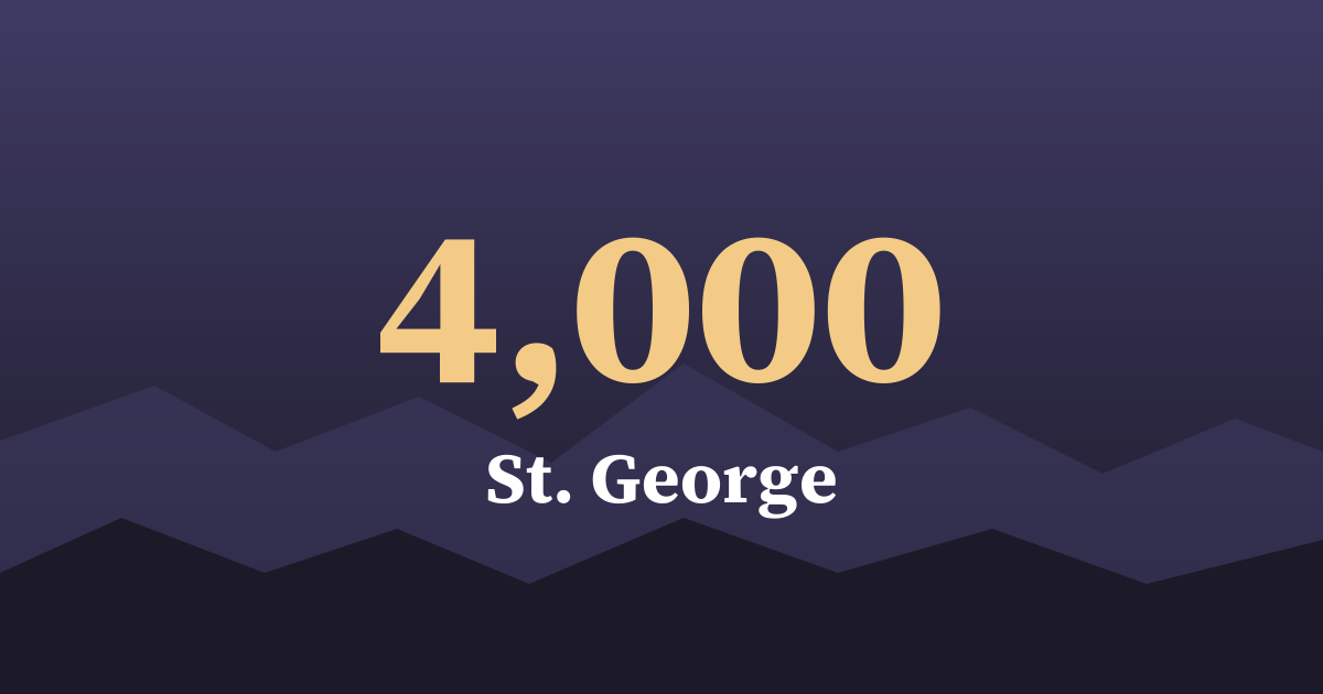 Graphic: by the numbers, St. George